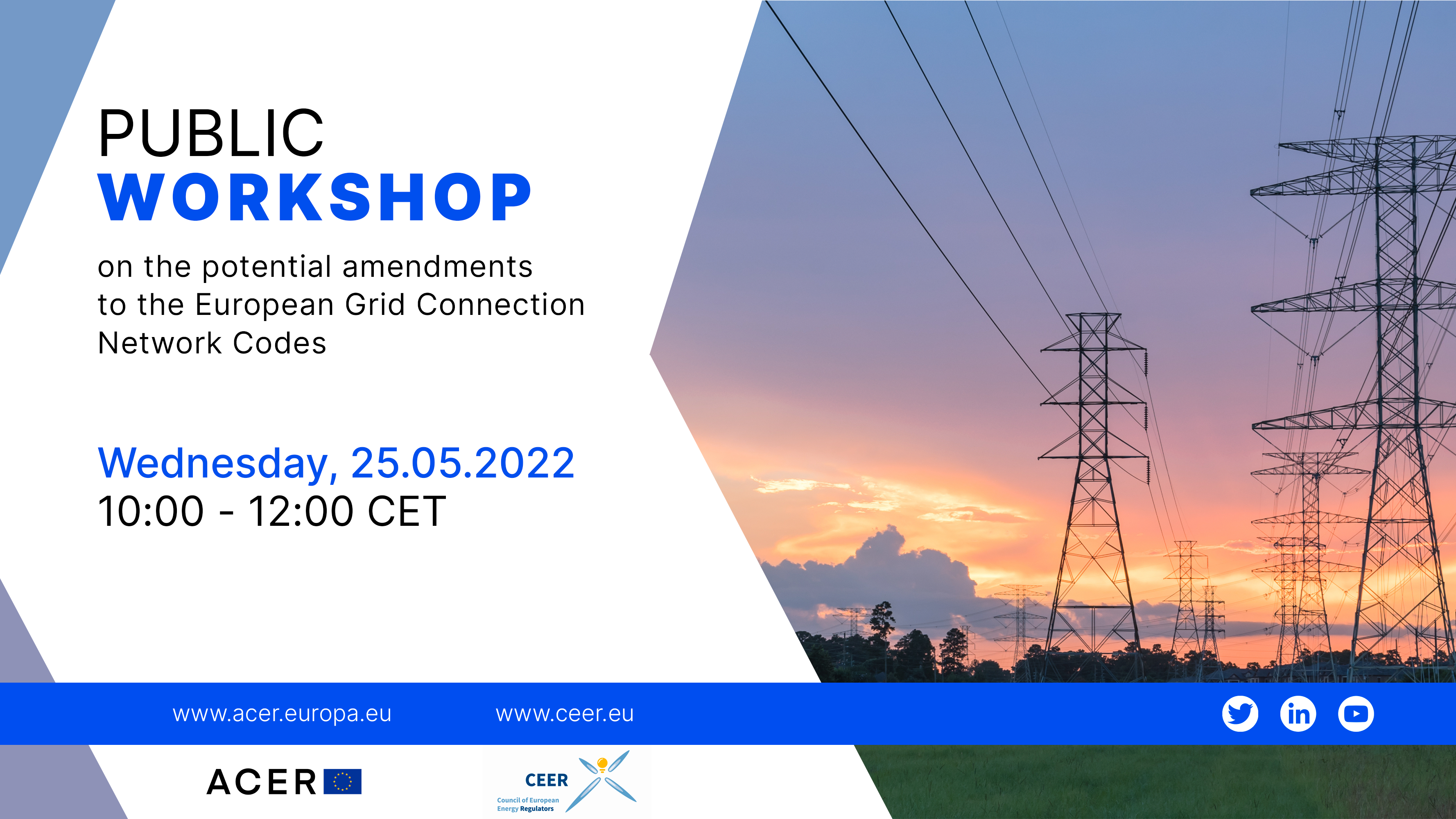 ACER-CEER Public Workshop on the potential amendments to the European Grid Connection Network Codes