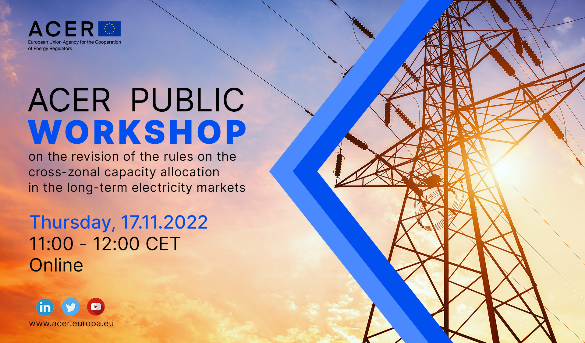 ACER Public Workshop on the revision of the rules on the cross-zonal capacity allocation in the long-term electricity markets