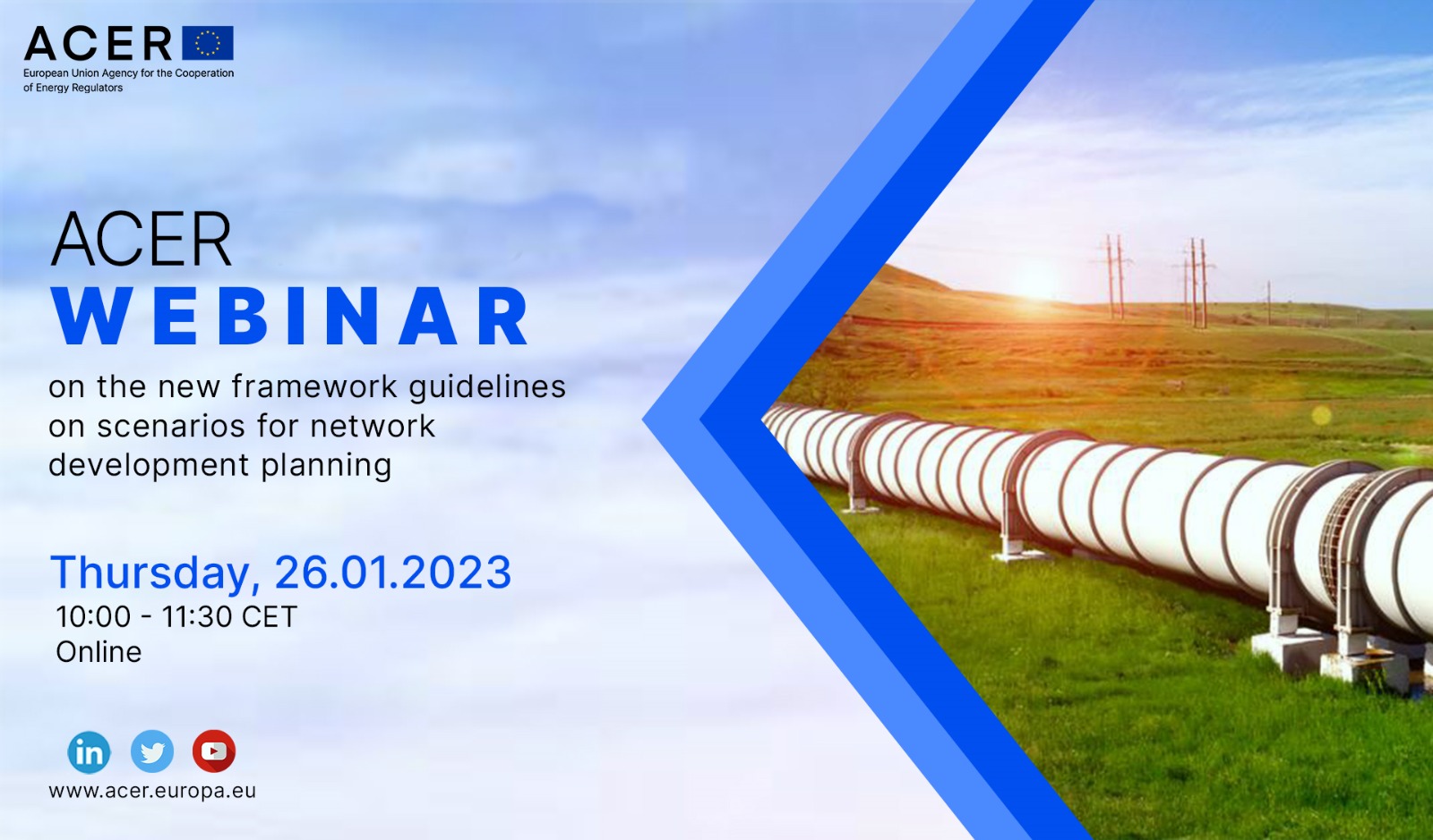 ACER Webinar on the new framework guidelines on scenarios for network development planning