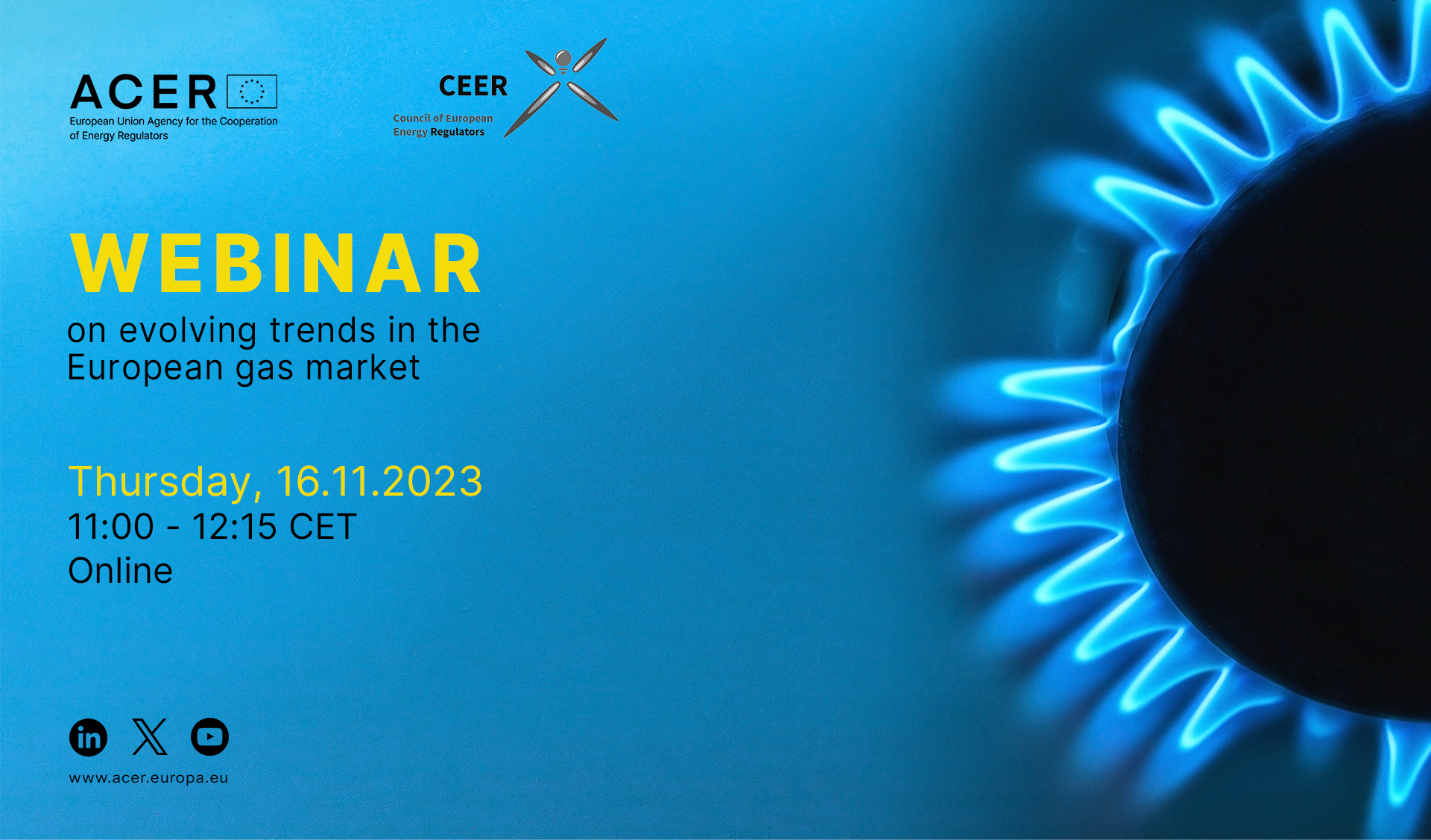 ACER-CEER webinar: evolving trends in the European gas market