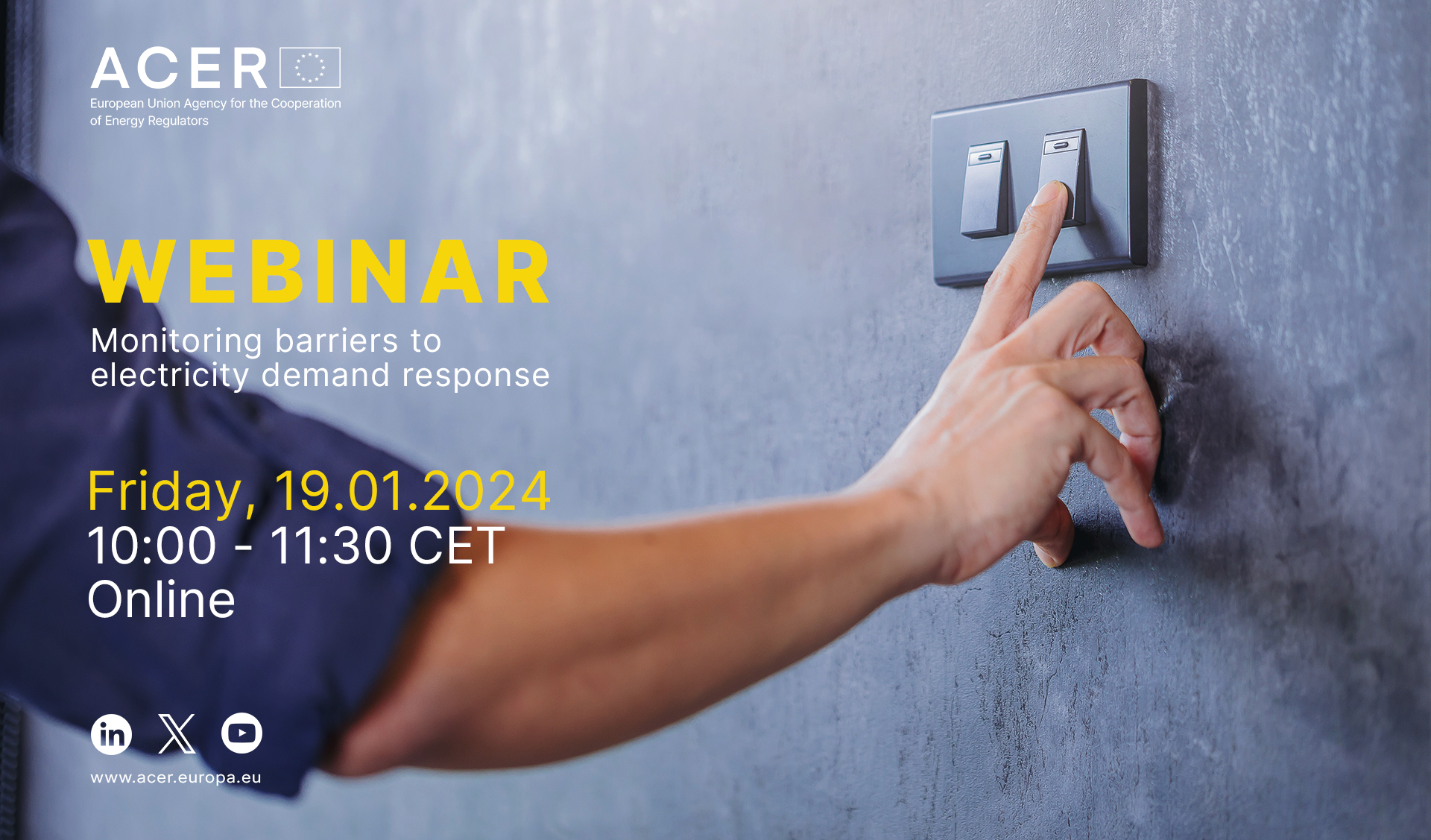 ACER webinar on monitoring barriers to electricity demand response