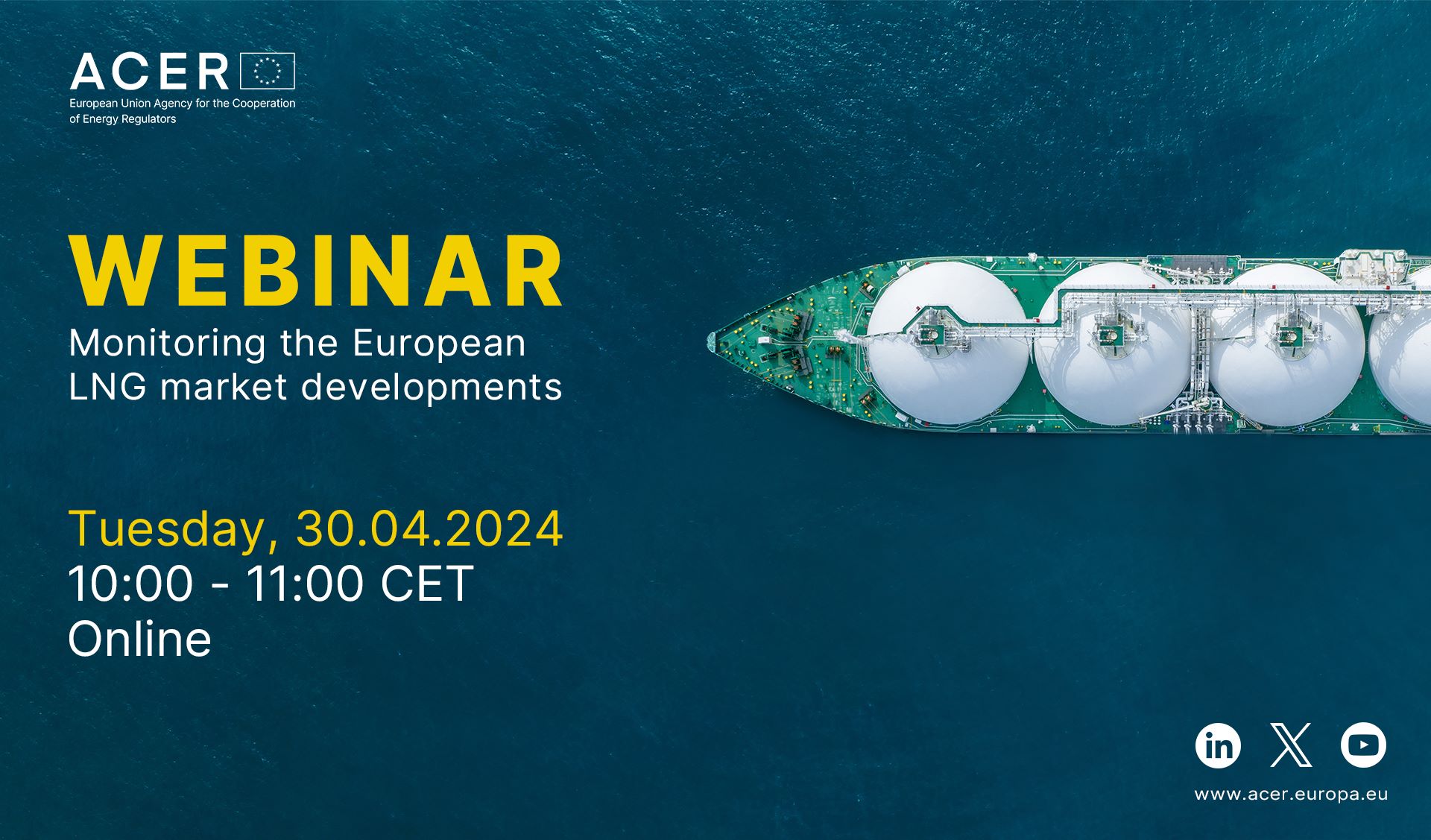 ACER webinar: monitoring the European LNG market developments