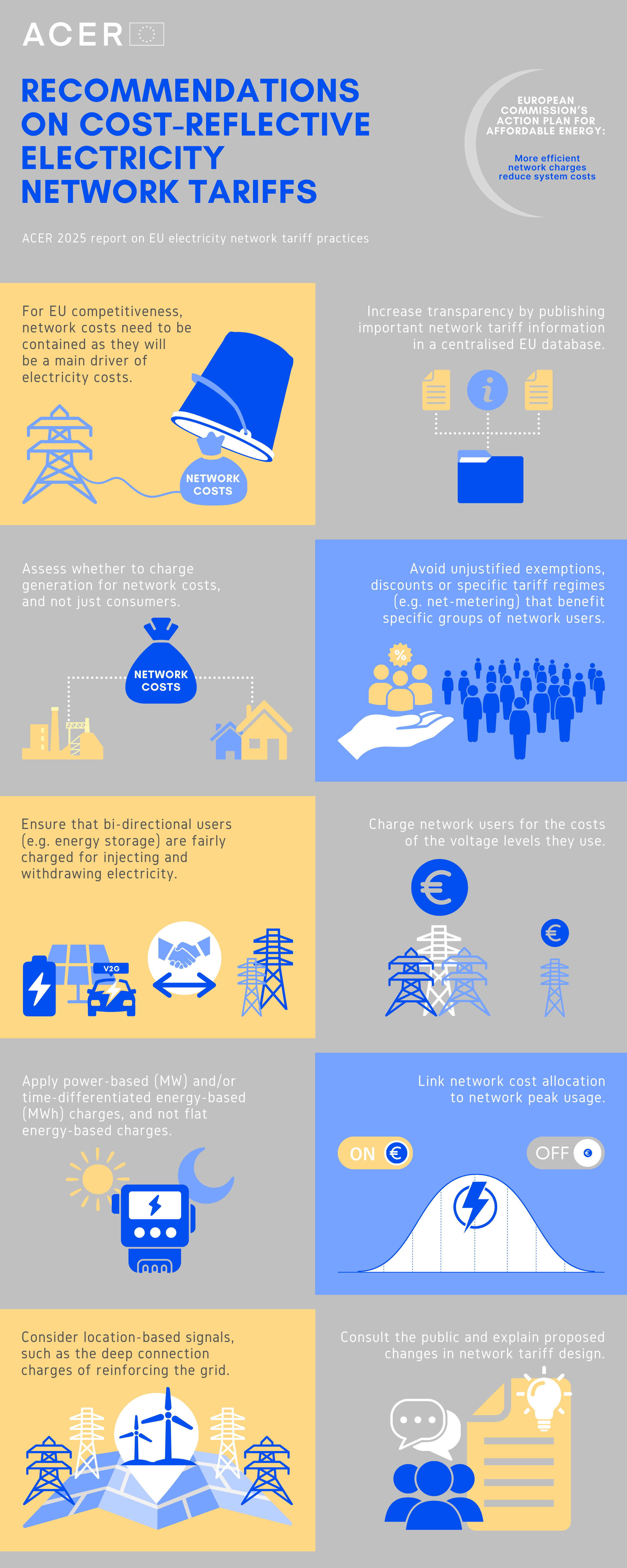 EU electricity network tariffs practices - 2025