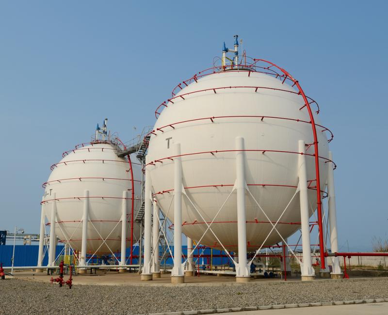 Gas storage tanks