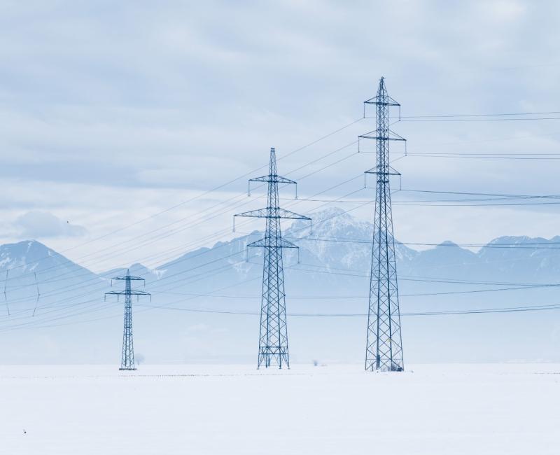 Snow Power Lines