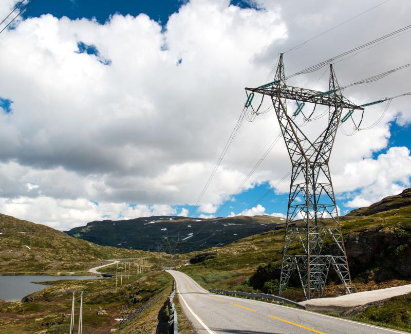 Electricity pylon in Norway