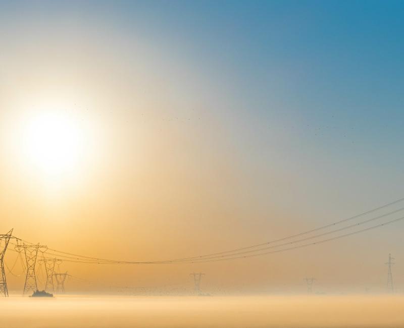 Electricity pylons