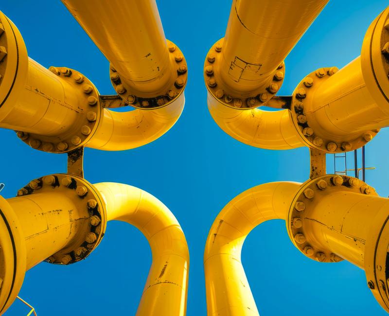 Gas pipes