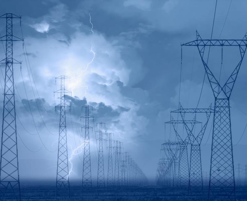 Electricity pylons