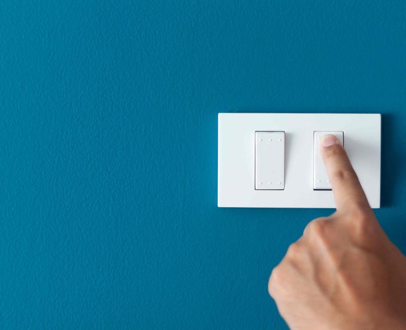 Light switch off