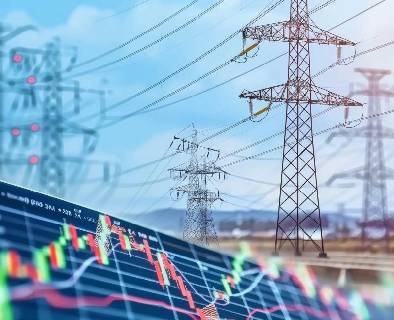 graphic in front of pylons