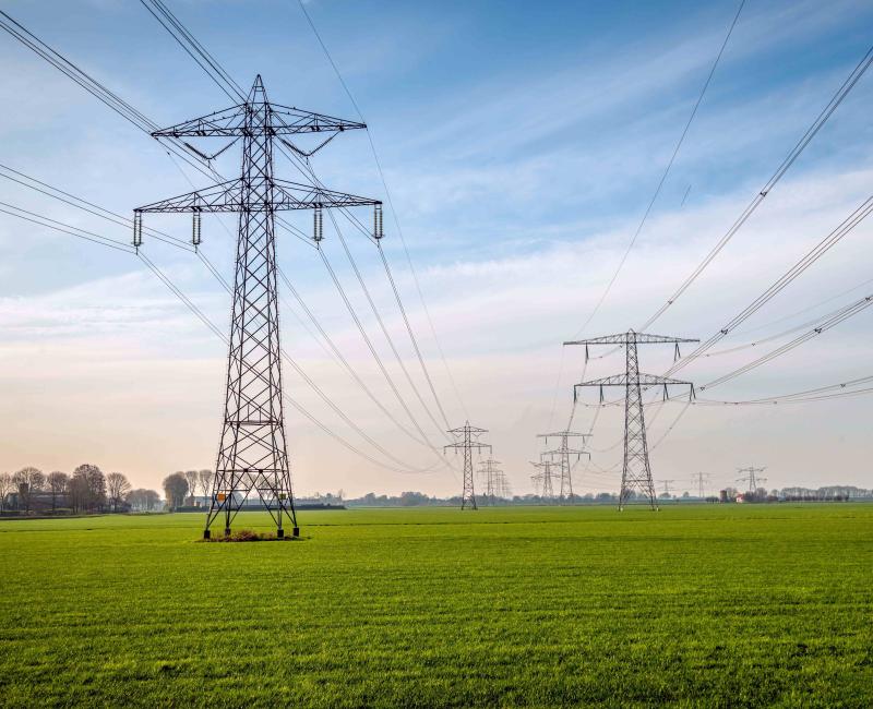 Electricity pylons
