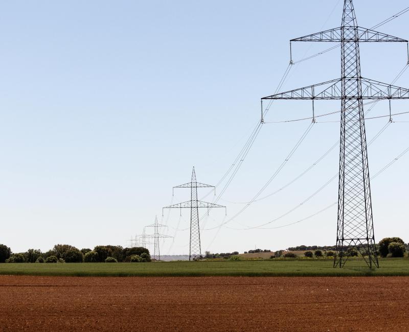 Electricity transmission towers 